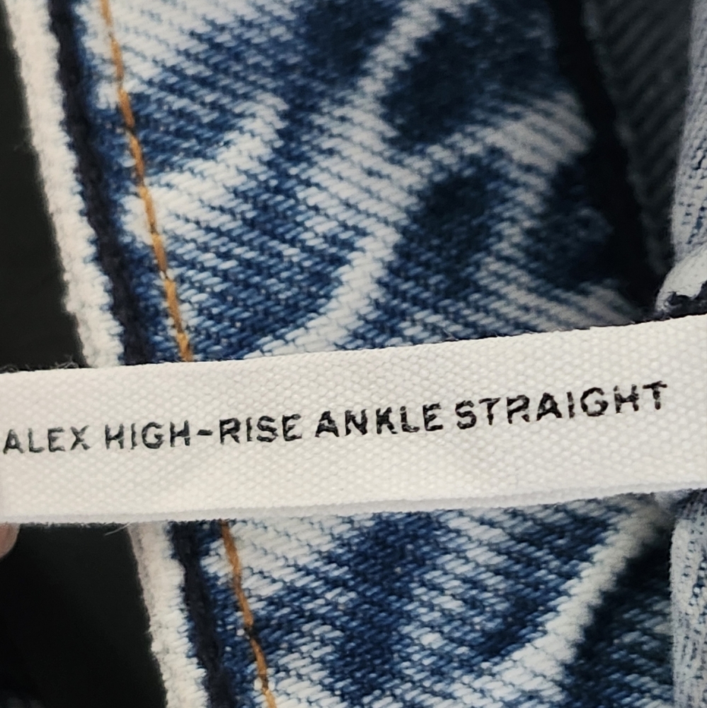 RAG & BONE Alex High Rise Ankle Straight Leg Jean Light Wash 33 NWT Contemporary - Picture 6 of 15